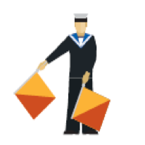 Semaphore Stickers messages sticker-5