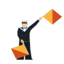 Semaphore Stickers messages sticker-9