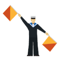 Semaphore Stickers messages sticker-4