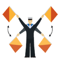 Semaphore Stickers messages sticker-1