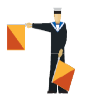 Semaphore Stickers messages sticker-6