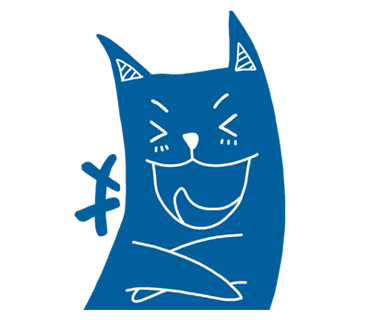Blue Cat Stickers messages sticker-0