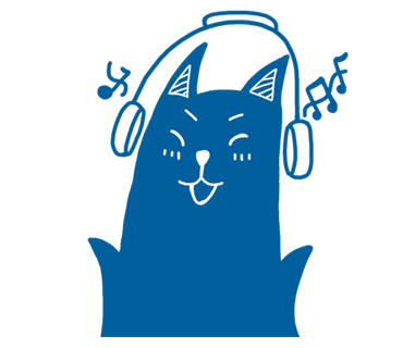Blue Cat Stickers messages sticker-7