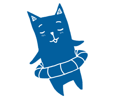 Blue Cat Stickers messages sticker-9