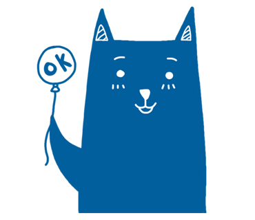 Blue Cat Stickers messages sticker-1