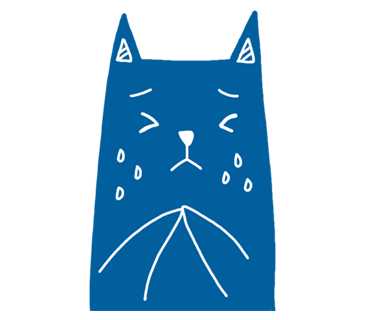 Blue Cat Stickers messages sticker-5