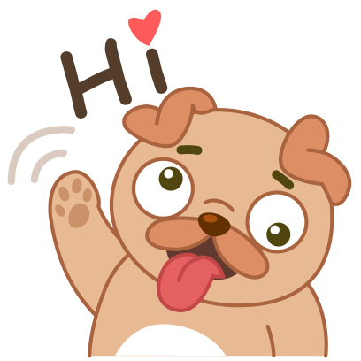汪汪喵喵谈恋爱-微爱表情包 messages sticker-0