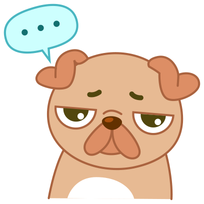 汪汪喵喵谈恋爱-微爱表情包 messages sticker-4