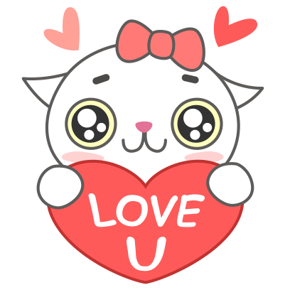 汪汪喵喵谈恋爱-微爱表情包 messages sticker-3
