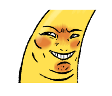 Awkward Banana messages sticker-4