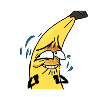 Awkward Banana messages sticker-11