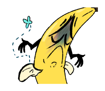 Awkward Banana messages sticker-1