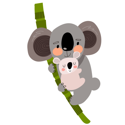 Cute Animal Stickers messages sticker-2