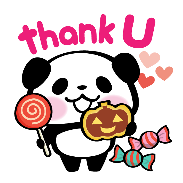 Pandaaa!!! Halloween Stickers messages sticker-7