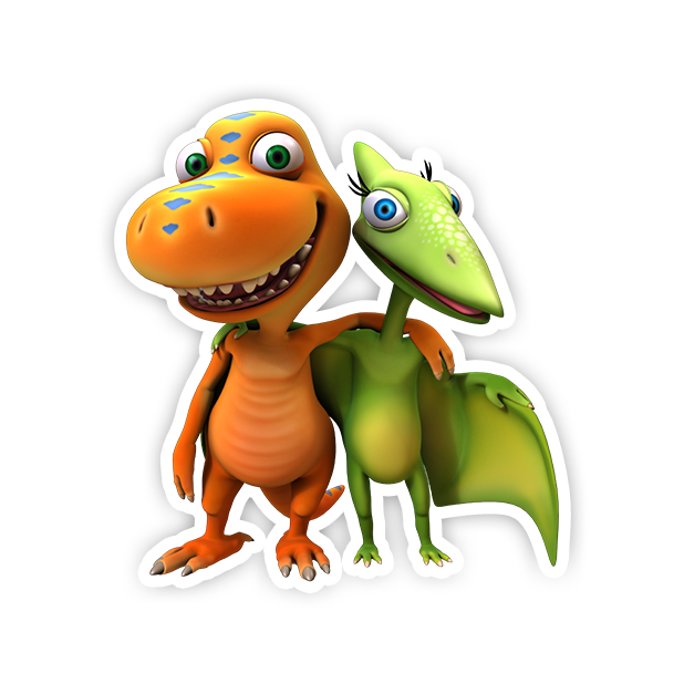 Dinosaur Train: Paint and Match messages sticker-6