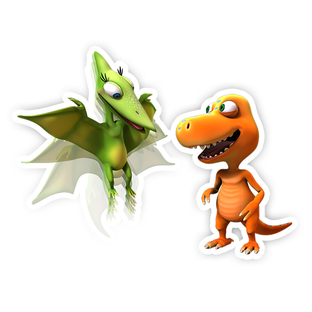 Dinosaur Train: Paint and Match messages sticker-7