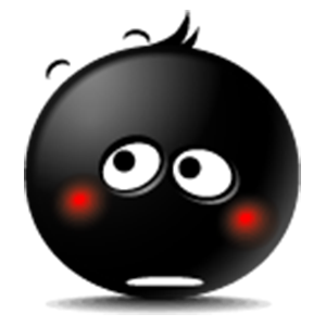 Black Emoji Sticker Pack for iMessage messages sticker-11