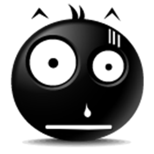 Black Emoji Sticker Pack for iMessage messages sticker-8