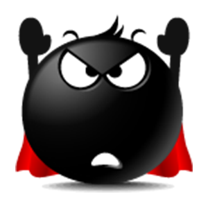 Black Emoji Sticker Pack for iMessage messages sticker-9