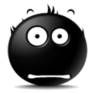 Black Emoji Sticker Pack for iMessage messages sticker-0