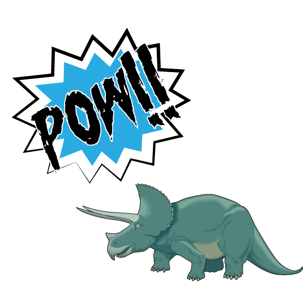 Battle Text-Attack of the Dinosaurs! messages sticker-1