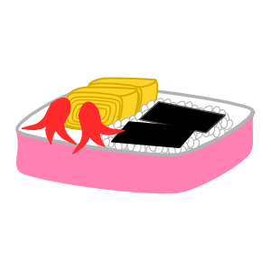 Japanese Food Sticker 日本の晩御飯-夏- messages sticker-1