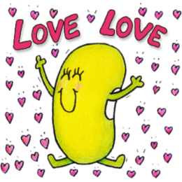 Just Bean Happy: #3 English and Japanese stickers messages sticker-11