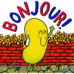 Just Bean Happy: #1 English and Japanese stickers messages sticker-0