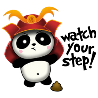 SAMURAI PANDA 2 (Animated) stickers by CandyA$$ messages sticker-8