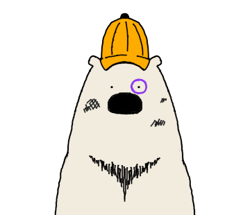 Polar Bear faces sticker messages sticker-11