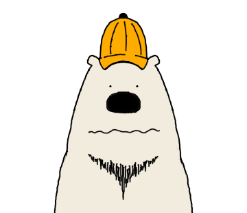 Happy Polar Bear Face Sticker messages sticker-8