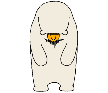 Happy Polar Bear White Sticker messages sticker-2