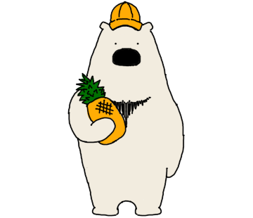 Happy Polar Bear White Sticker messages sticker-0