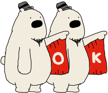 Happy Polar Bear White Sticker messages sticker-7
