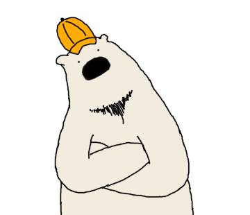 Happy Polar Bear White Sticker messages sticker-11