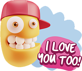 3D Expressions 2 messages sticker-5