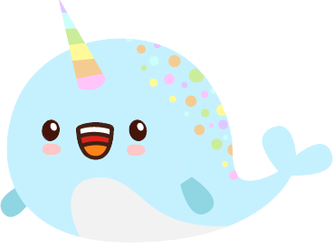 Narwhal Emoji Sticker Pack with Kawaii Faces messages sticker-5