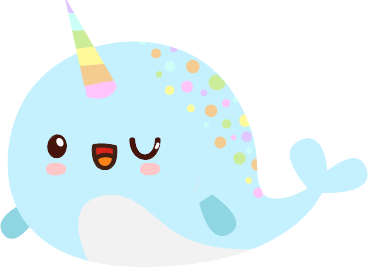Narwhal Emoji Sticker Pack with Kawaii Faces messages sticker-2
