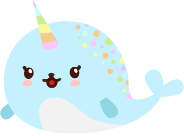 Narwhal Emoji Sticker Pack with Kawaii Faces messages sticker-4