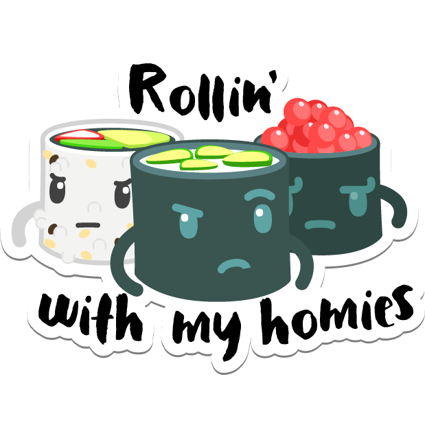 Sushi Stickers for iMessage messages sticker-11