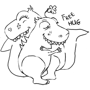 Lovely Dino messages sticker-4