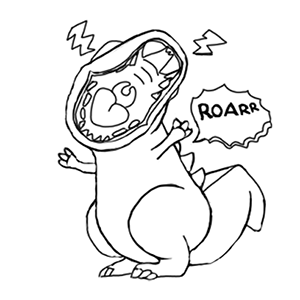 Lovely Dino messages sticker-3