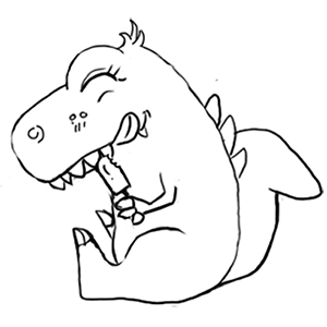 Lovely Dino messages sticker-6