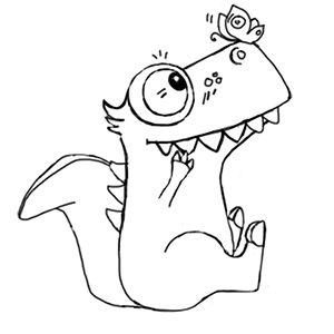 Lovely Dino messages sticker-2