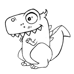 Lovely Dino messages sticker-1