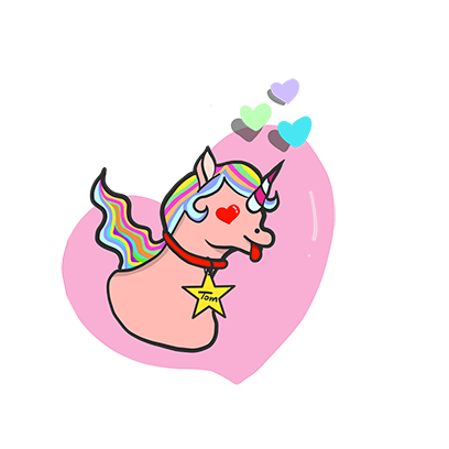 Tom, the Unicorn messages sticker-1