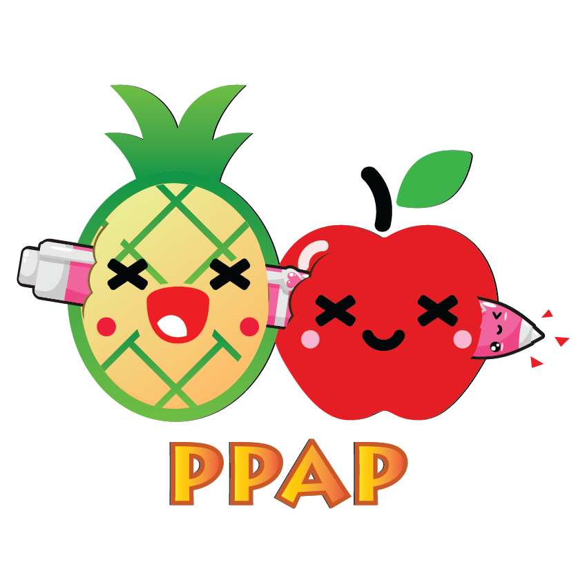 Kawaii Fruits and Pens messages sticker-0