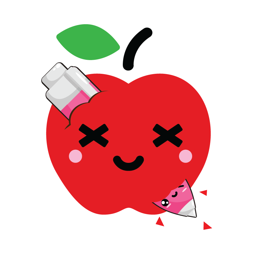 Kawaii Fruits and Pens messages sticker-2