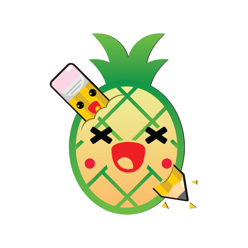 Kawaii Fruits and Pens messages sticker-3
