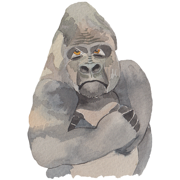 Grumpy Animals by Rhea Dennis messages sticker-2